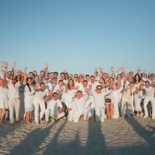 Caroz-team in Ibiza.